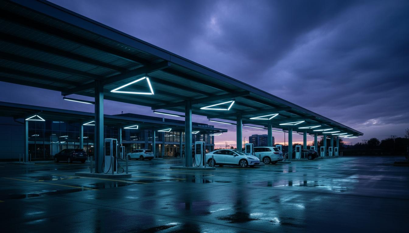 Commercial solar carport with EV charging stations installed by Total InCharge in Southern California
